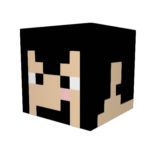 tyonzi Minecraft avatar head, 3D render