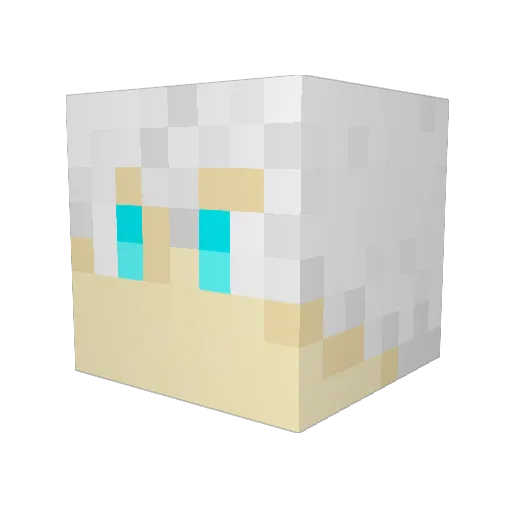 typeQ Minecraft avatar head, 3D render
