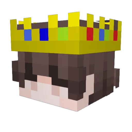 typhacat Minecraft avatar head, 3D render