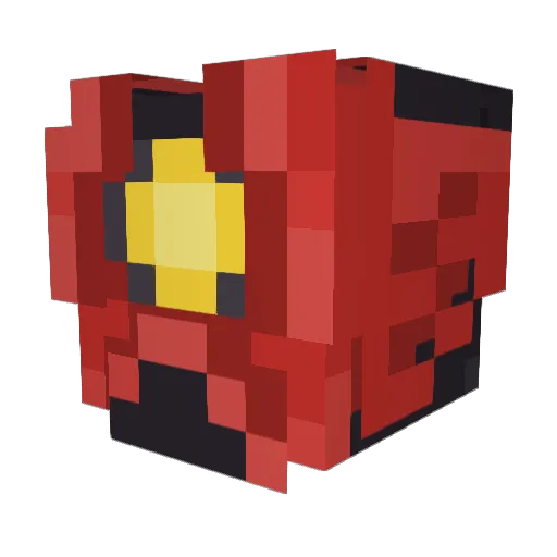 typhlosi Minecraft avatar head, 3D render