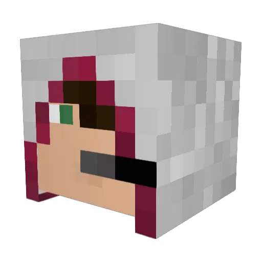 typho09 Minecraft avatar head, 3D render