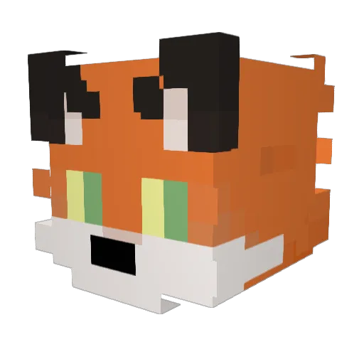 typicalbambino Minecraft avatar head, 3D render