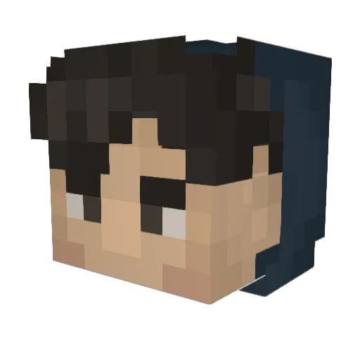 typicaldavid611 Minecraft avatar head, 3D render