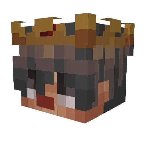 typicaltrevon Minecraft avatar head, 3D render
