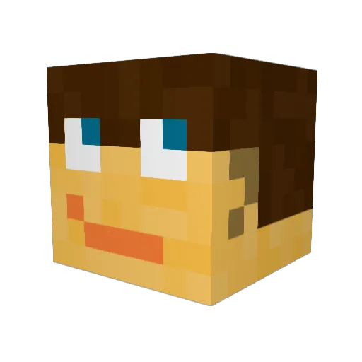 typie_2 Minecraft avatar head, 3D render