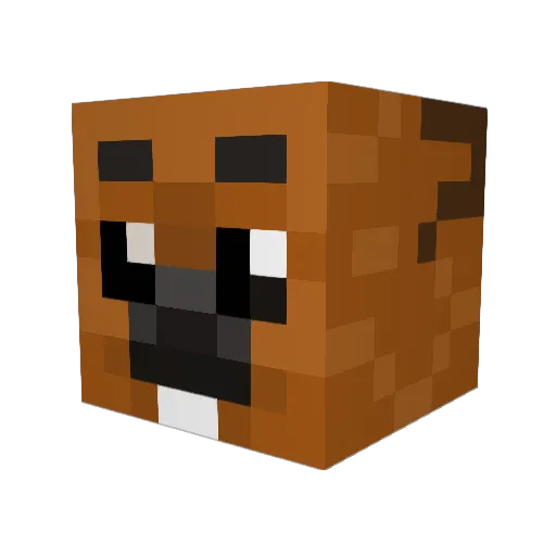 typixDad Minecraft avatar head, 3D render