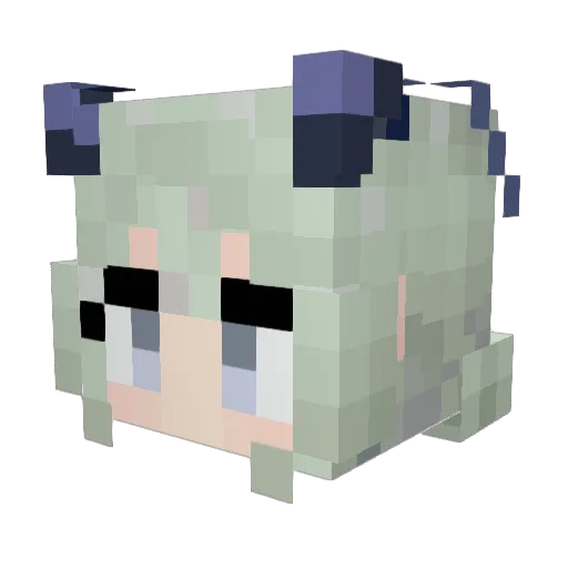 typrhon Minecraft avatar head, 3D render