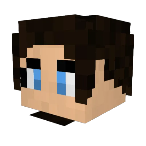 tyrex33 Minecraft avatar head, 3D render
