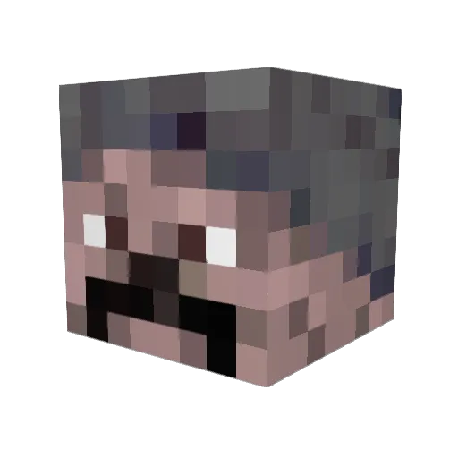 tyrocks Minecraft avatar head, 3D render