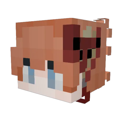 tyrrfang Minecraft avatar head, 3D render