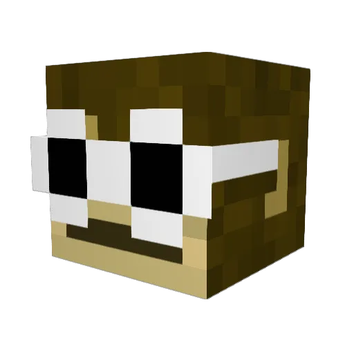 tyrusbmane Minecraft avatar head, 3D render