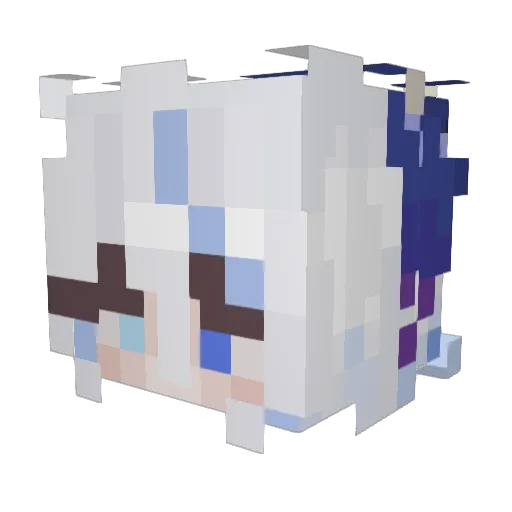 tysaurus Minecraft avatar head, 3D render