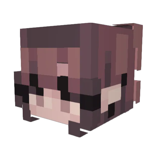 tyska_ Minecraft avatar head, 3D render