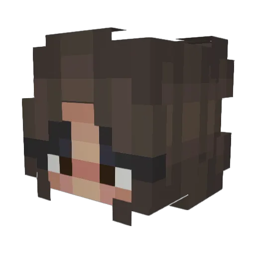 tysmxo Minecraft avatar head, 3D render