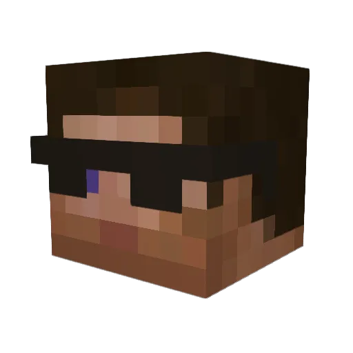 tysonvh Minecraft avatar head, 3D render