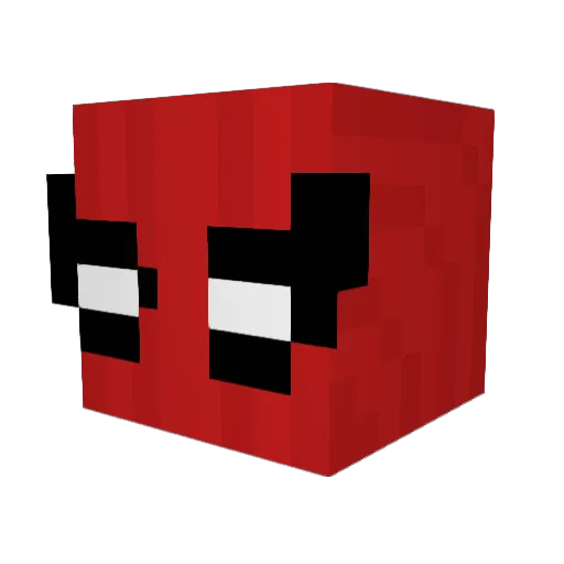 tysvo Minecraft avatar head, 3D render