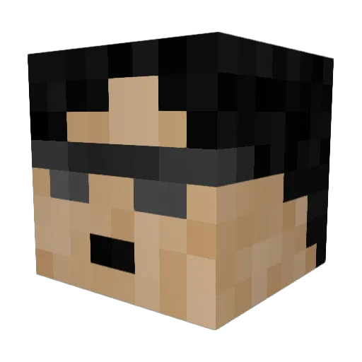 tythefish Minecraft avatar head, 3D render