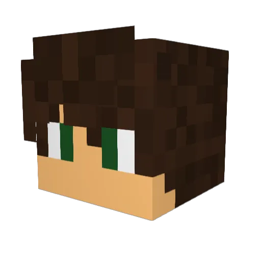tytkei Minecraft avatar head, 3D render