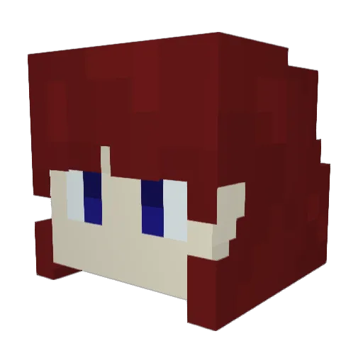 tyty1996bNotMyBY Minecraft avatar head, 3D render