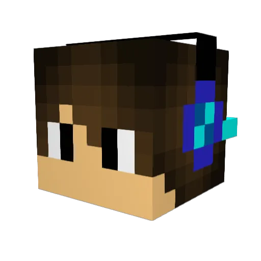 tyty68 Minecraft avatar head, 3D render