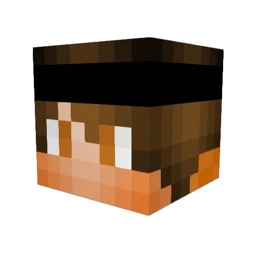 tyty_38 Minecraft avatar head, 3D render