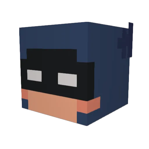 tytychicken Minecraft avatar head, 3D render
