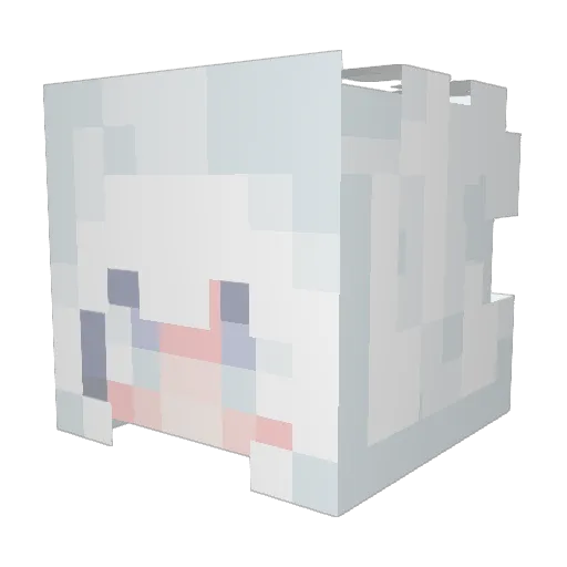 tyuiaia Minecraft avatar head, 3D render