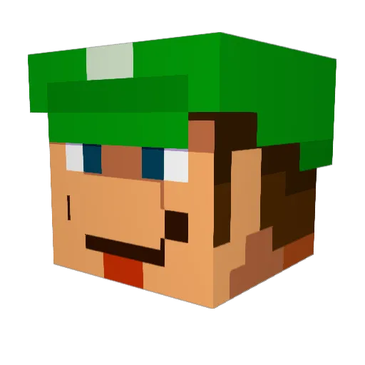 tyun_60 Minecraft avatar head, 3D render