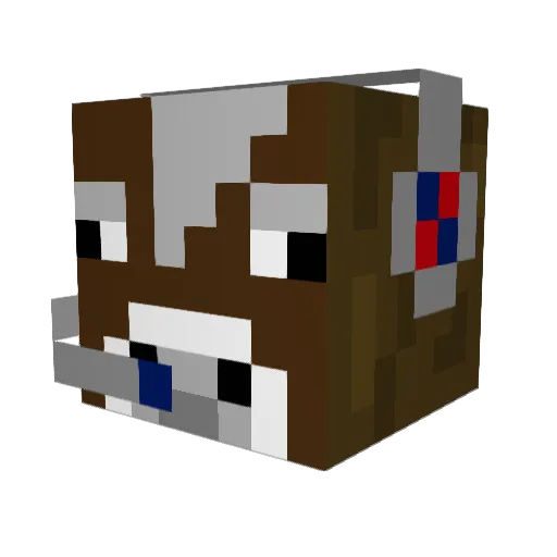 tyuo65vbbks Minecraft avatar head, 3D render