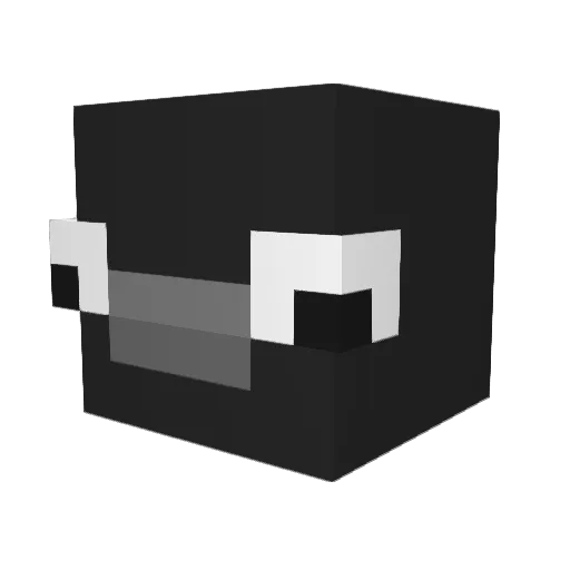 tyvm3k_ Minecraft avatar head, 3D render