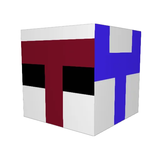 tyzablack Minecraft avatar head, 3D render