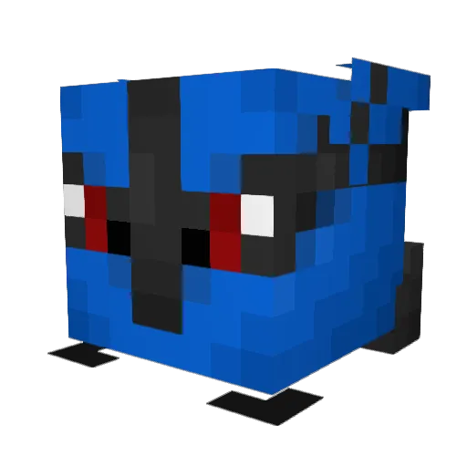 tyzombi Minecraft avatar head, 3D render