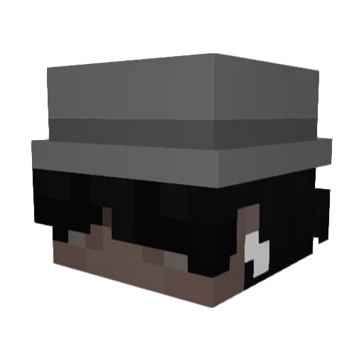 tzemir Minecraft avatar head, 3D render