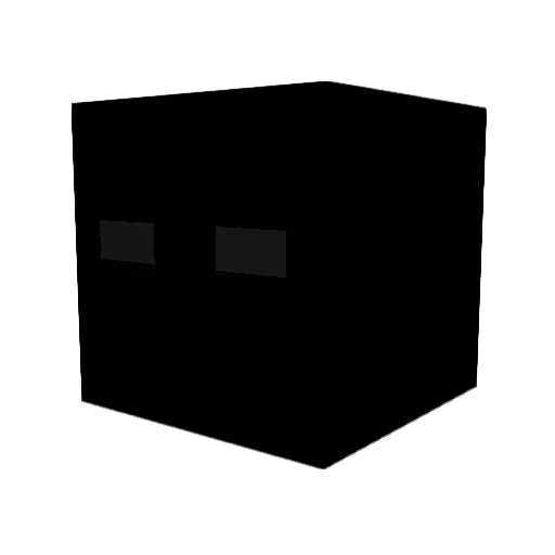 tzly Minecraft avatar head, 3D render
