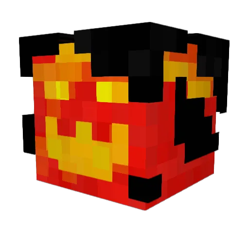 tzujer Minecraft avatar head, 3D render