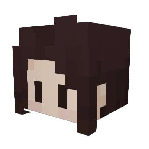 tzunyun Minecraft avatar head, 3D render