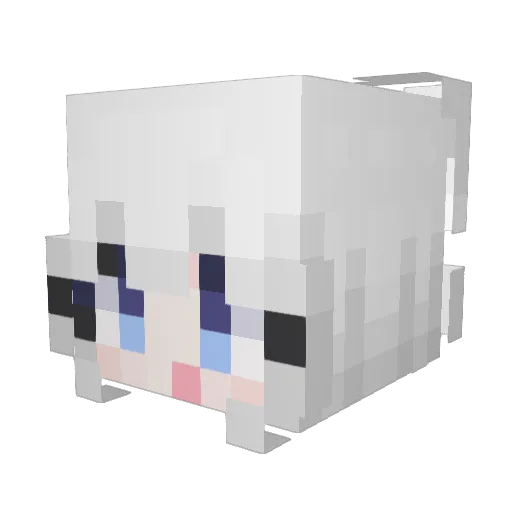 u1li Minecraft avatar head, 3D render