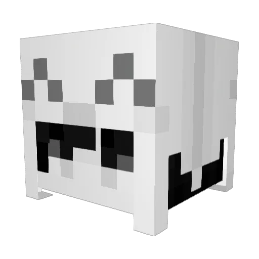 u7ro Minecraft avatar head, 3D render