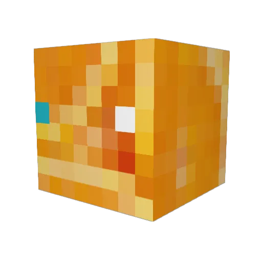 u82_ Minecraft avatar head, 3D render