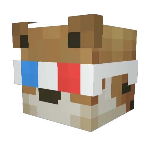 uCould Minecraft avatar head, 3D render