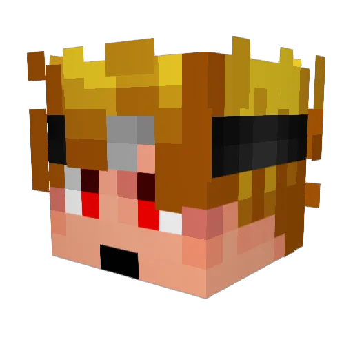 uDarkSz_ Minecraft avatar head, 3D render