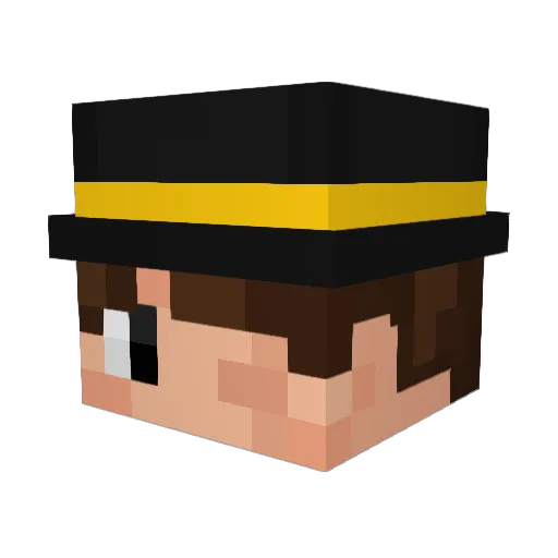 uGEBE Minecraft avatar head, 3D render