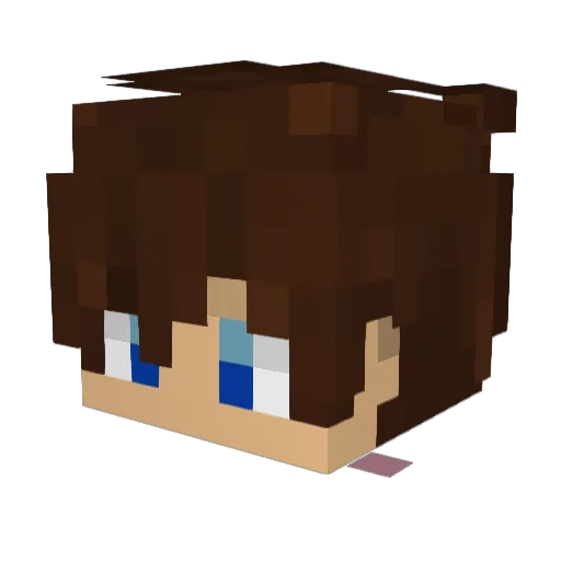 uGarotoDbr Minecraft avatar head, 3D render