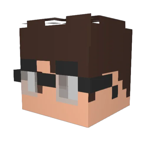 uGuizera Minecraft avatar head, 3D render