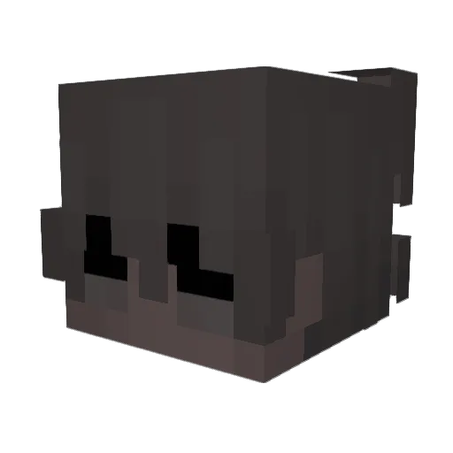 uHeart Minecraft avatar head, 3D render
