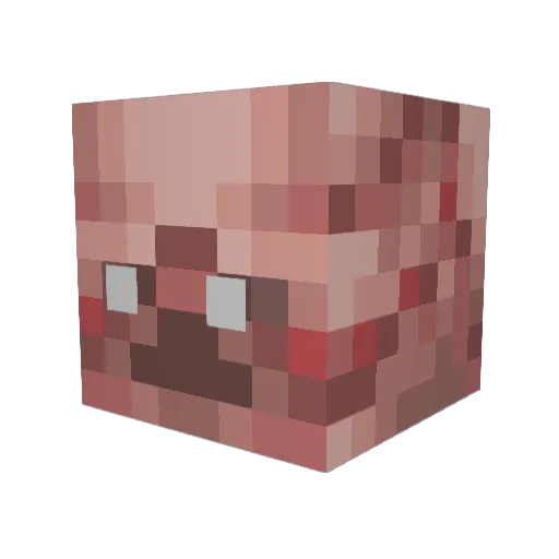 uJanky Minecraft avatar head, 3D render