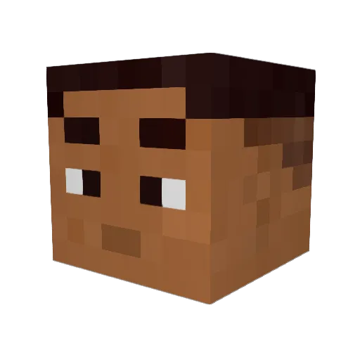 uKanyz Minecraft avatar head, 3D render