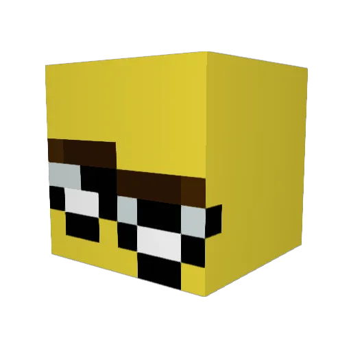 uKry Minecraft avatar head, 3D render
