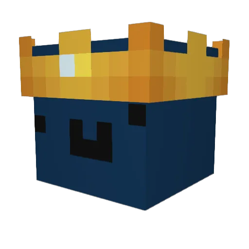 uLapp Minecraft avatar head, 3D render