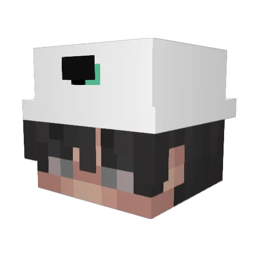 uLipeeBr Minecraft avatar head, 3D render